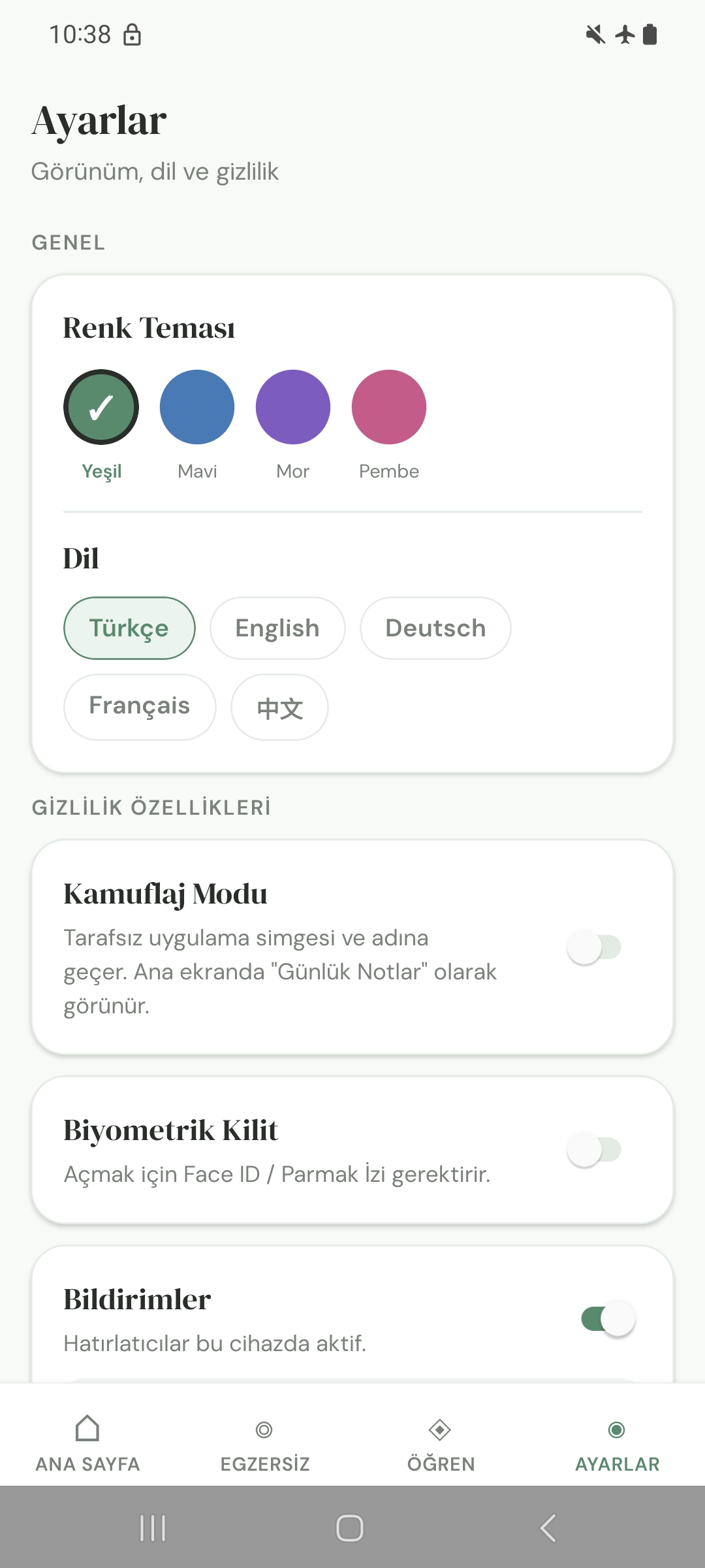 Ayarlar